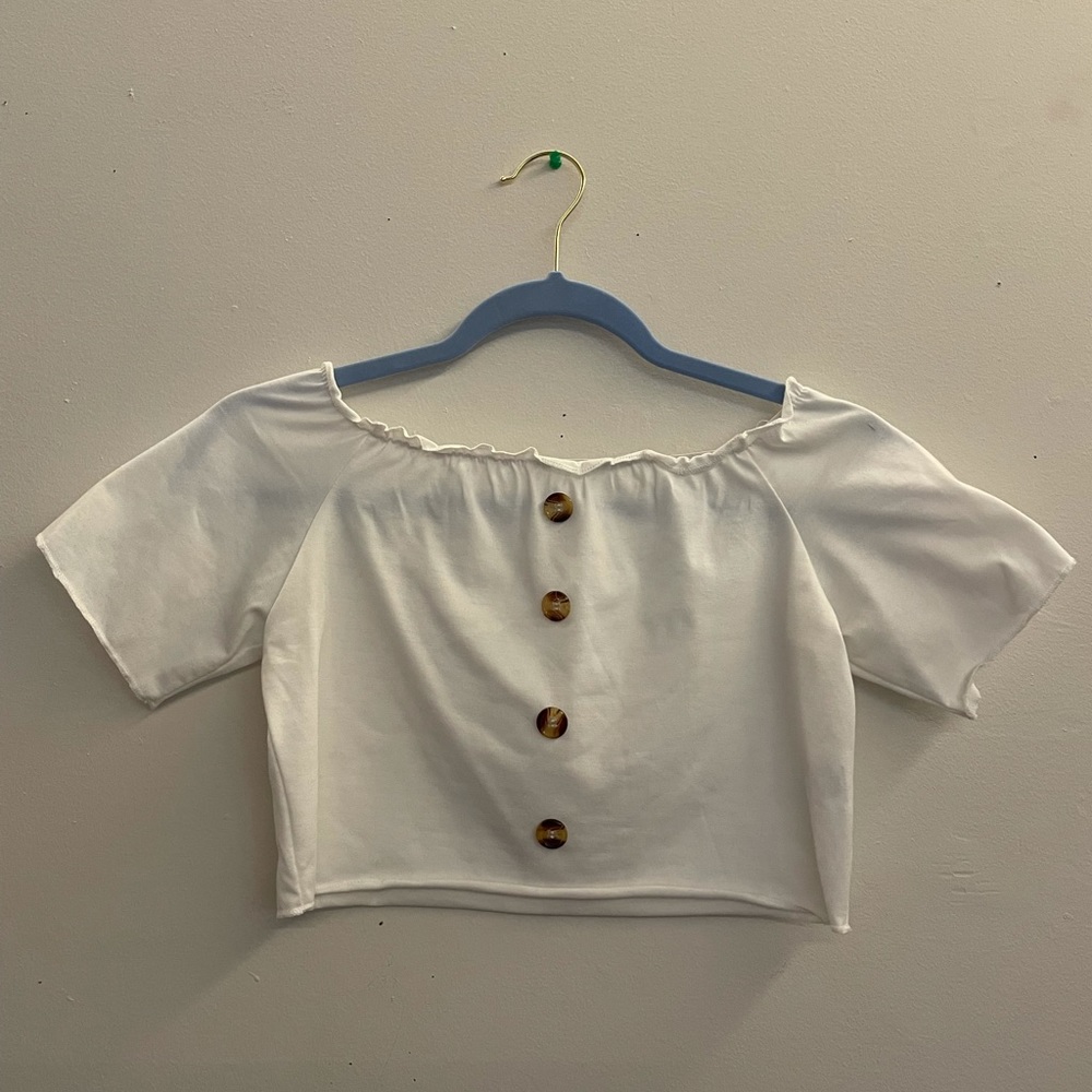 SHEIN white crop top.